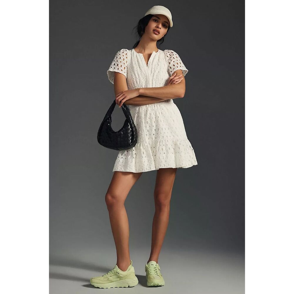 Anthropologie The Somerset Eyelet Mini Dress Size 2X